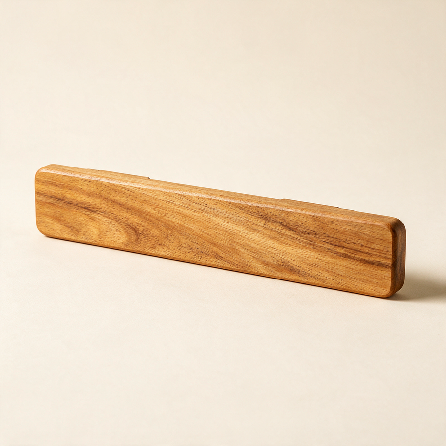 Single empty 40 cm acacia-wood magnetic knife bar