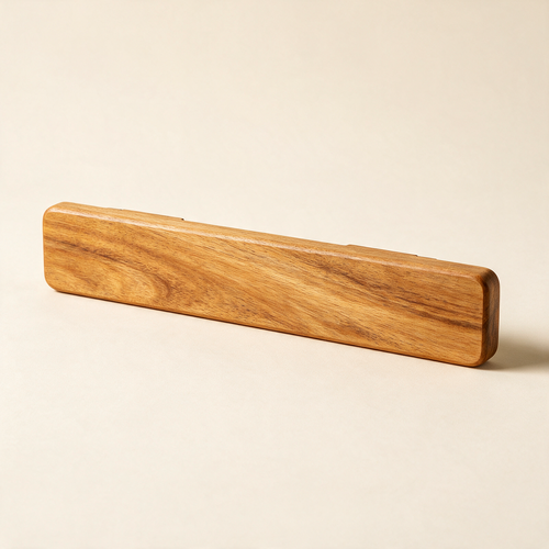 Single empty 40 cm acacia-wood magnetic knife bar